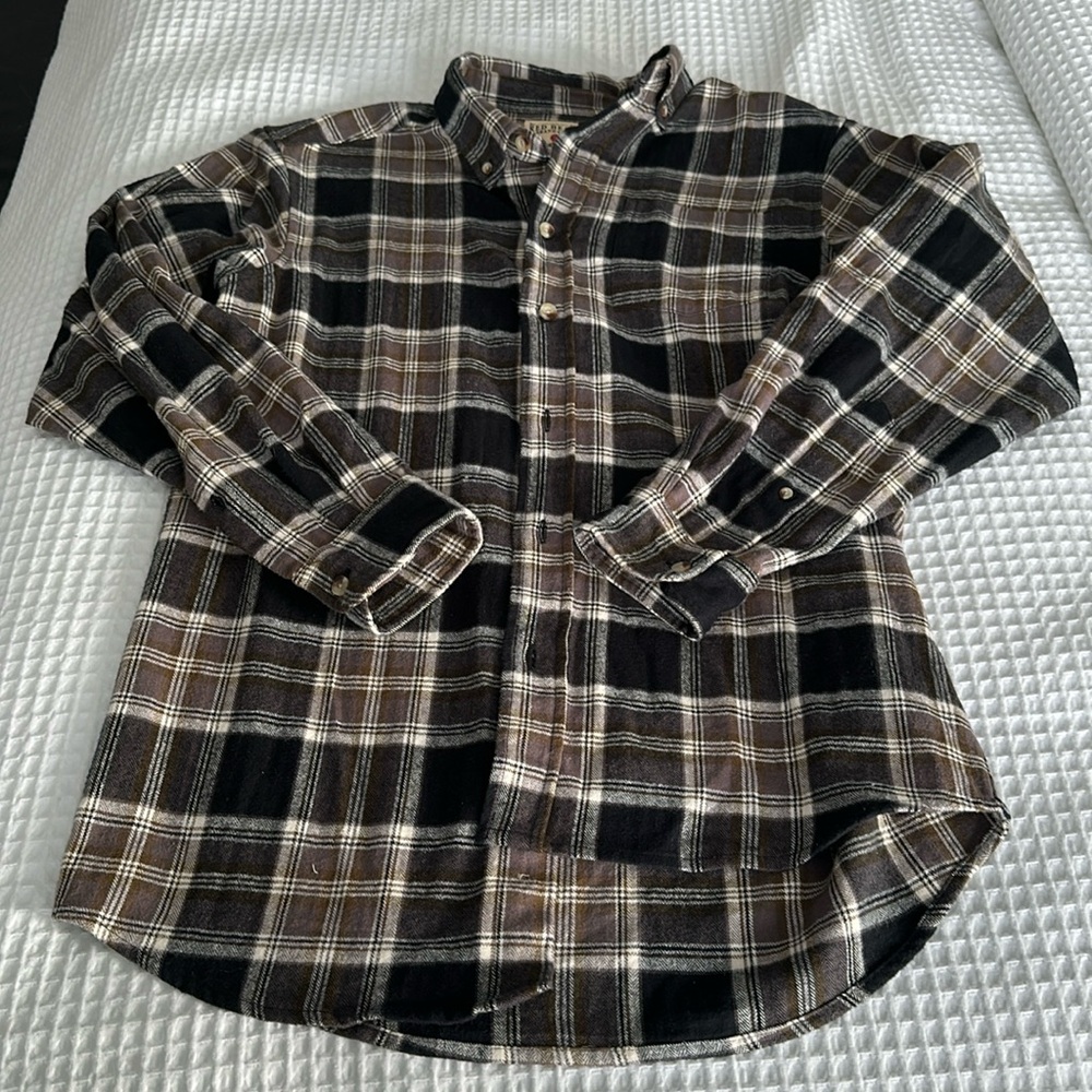 New redhead flannel button up